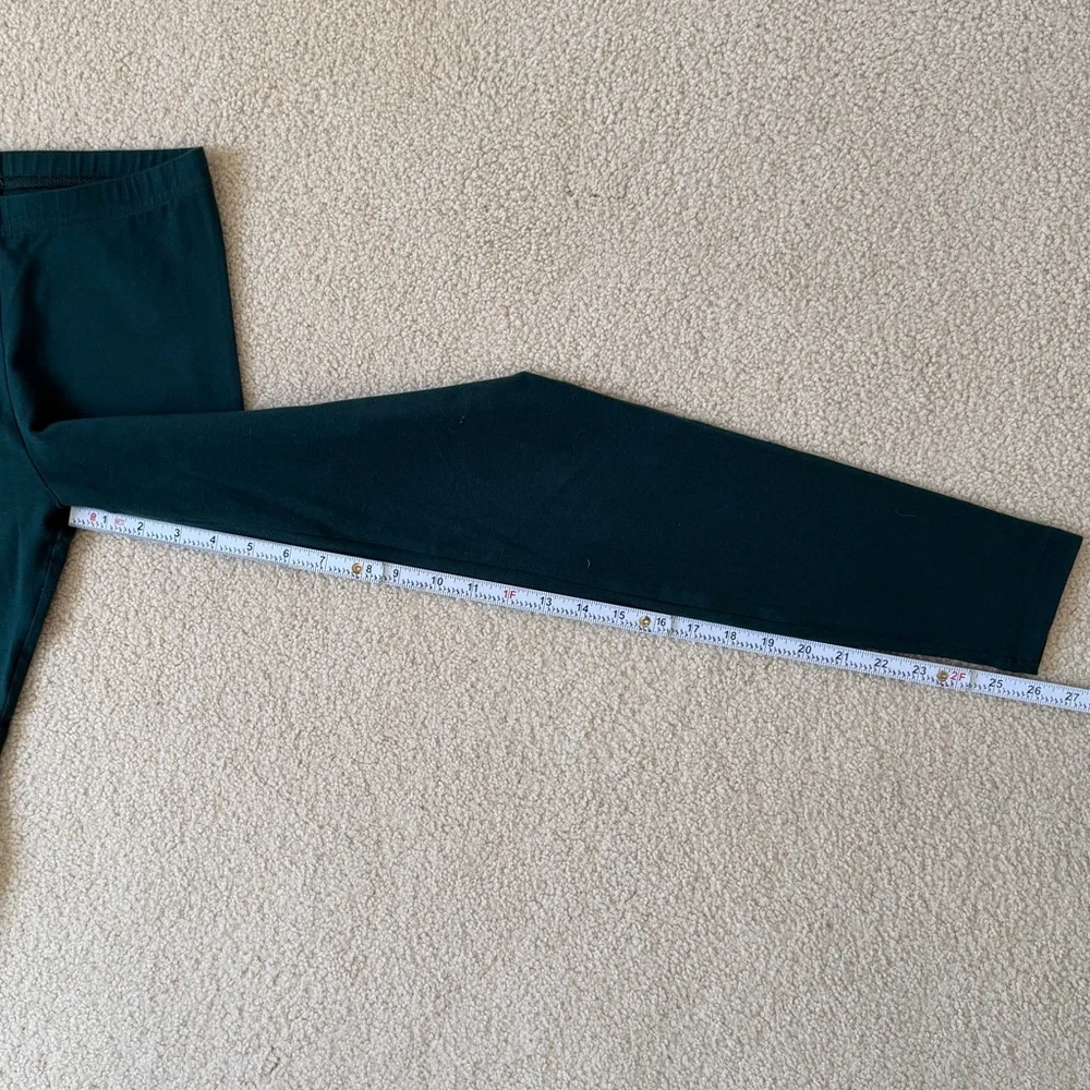 Dark Green American Apparel Cotton Stretch Leggings - Picture 5 of 8